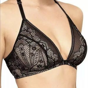 Wacoal TAKE THE PLUNGE Racerback size 32 NWT BLACK